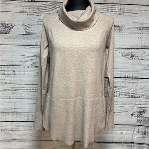 Raya Cozy Cowl Neck Sweater in Beige